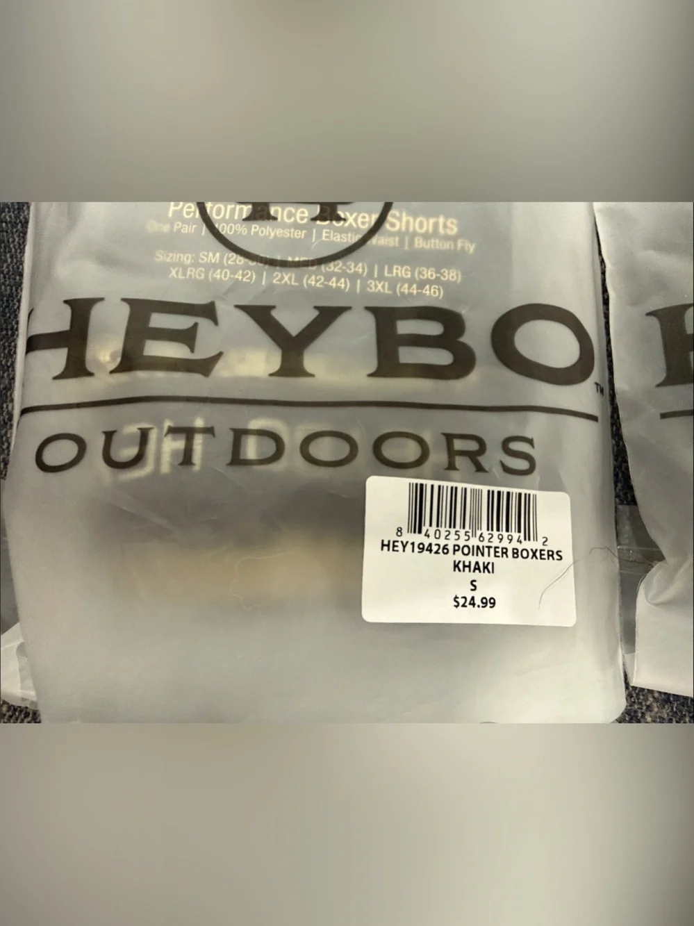 HEYBO -2 PAIRS-Men’s  Performance Boxers-Olive Green & Khaki